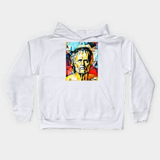 Lucius Annaeus Seneca Abstract Portrait | Lucius Annaeus Seneca Artwork 2 Kids Hoodie